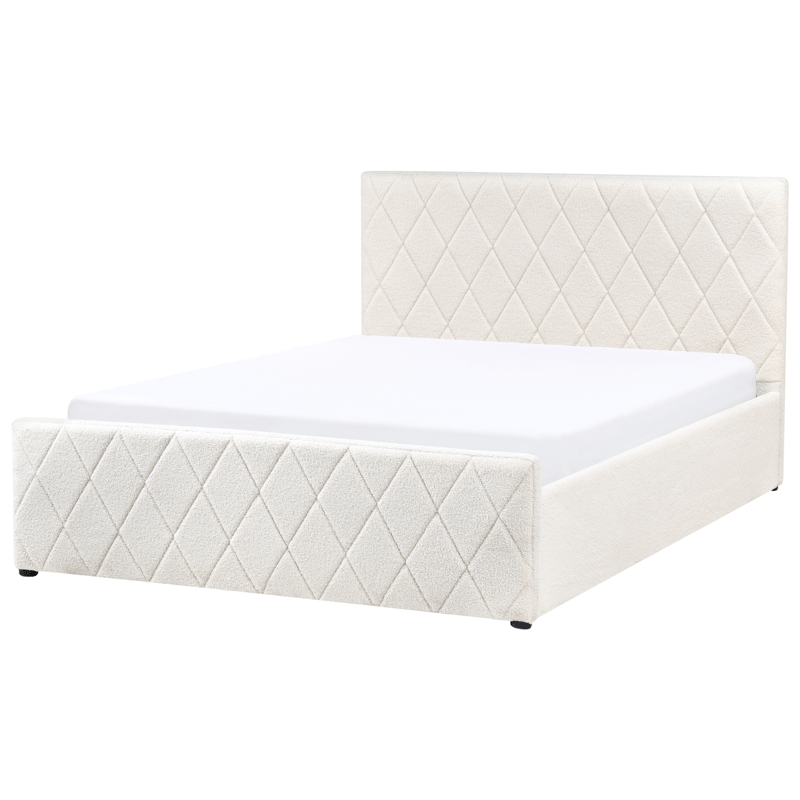 Dobbeltseng Rochefort 140x200 cm - Off-white - Møbler - Senger - Senger med oppbevaring