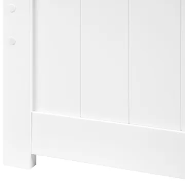 Dobbeltseng Sabran 160x200 - Hvit - Møbler - Senger - Sengeramme & sengestamme