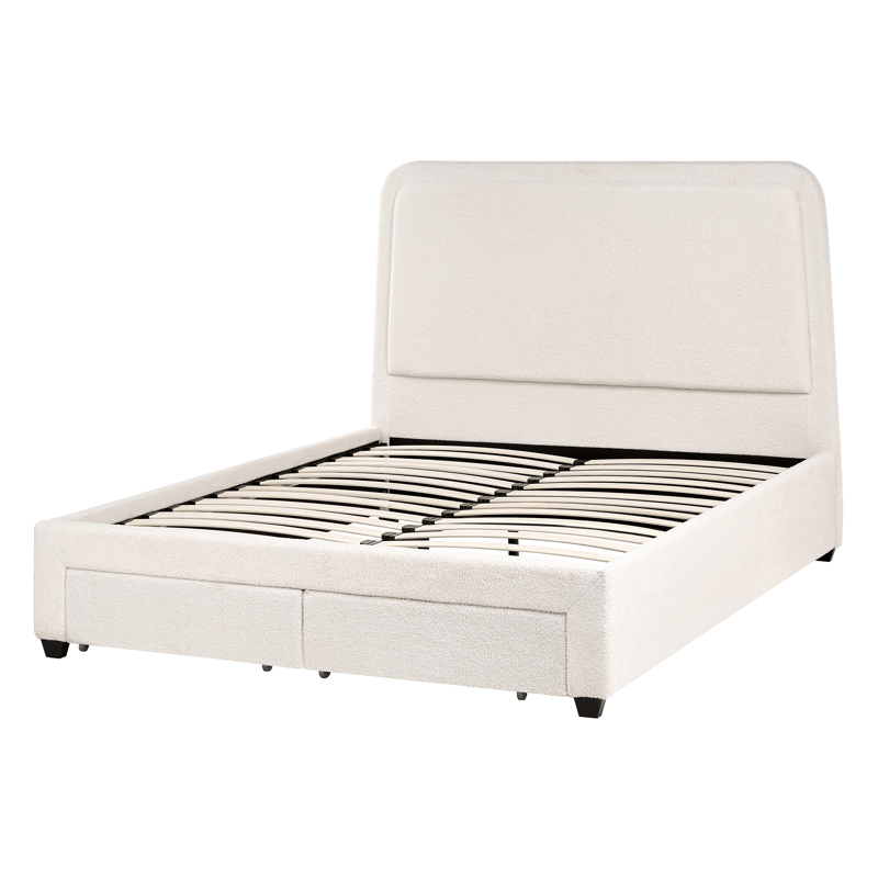 Dobbeltseng Sardent 140x200 - Off-White - Møbler - Senger - Senger med oppbevaring