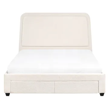 Dobbeltseng Sardent 140x200 - Off-White - Møbler - Senger - Senger med oppbevaring