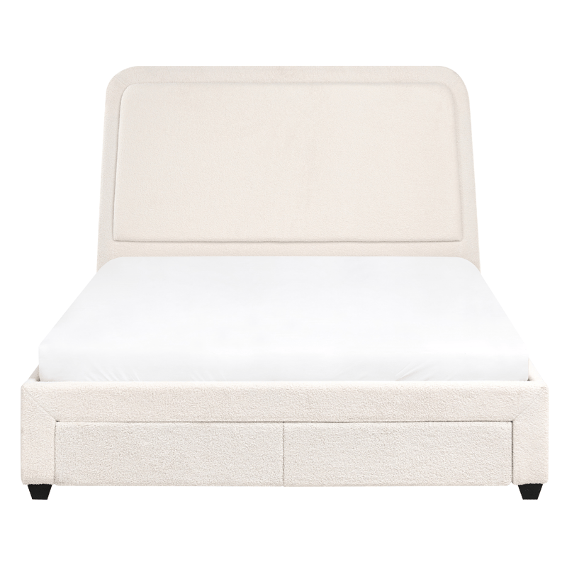 Dobbeltseng Sardent 140x200 - Off-White - Møbler - Senger - Senger med oppbevaring