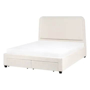 Dobbeltseng Sardent 140x200 - Off-White - Møbler - Senger - Senger med oppbevaring
