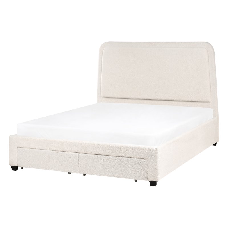 Dobbeltseng Sardent 140x200 - Off-White - Møbler - Senger - Senger med oppbevaring