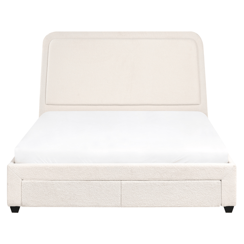 Dobbeltseng Sardent 160x200 - Off-white - Møbler - Senger - Senger med oppbevaring