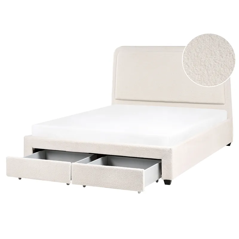 Dobbeltseng Sardent 160x200, Off-white