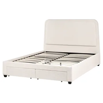 Dobbeltseng Sardent 160x200 - Off-white - Møbler - Senger - Senger med oppbevaring