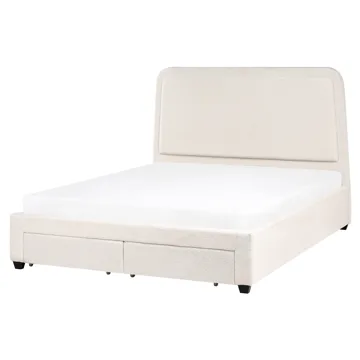 Dobbeltseng Sardent 160x200 - Off-white - Møbler - Senger - Senger med oppbevaring