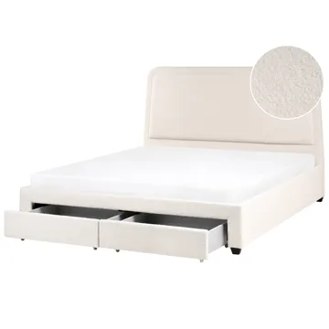 Dobbeltseng Sardent 180x200 - Off-White - Møbler - Senger - Senger med oppbevaring