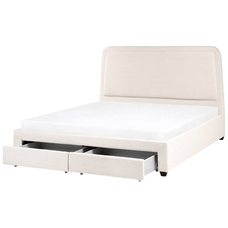 Dobbeltseng Sardent 180x200 - Off-White - Møbler - Senger - Senger med oppbevaring