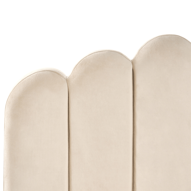 Dobbeltseng Sauvian 160x200 cm - Beige - Møbler - Senger - Sengeramme & sengestamme