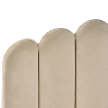 Dobbeltseng Sauvian 160x200 cm - Taupe - Møbler - Senger - Sengeramme & sengestamme