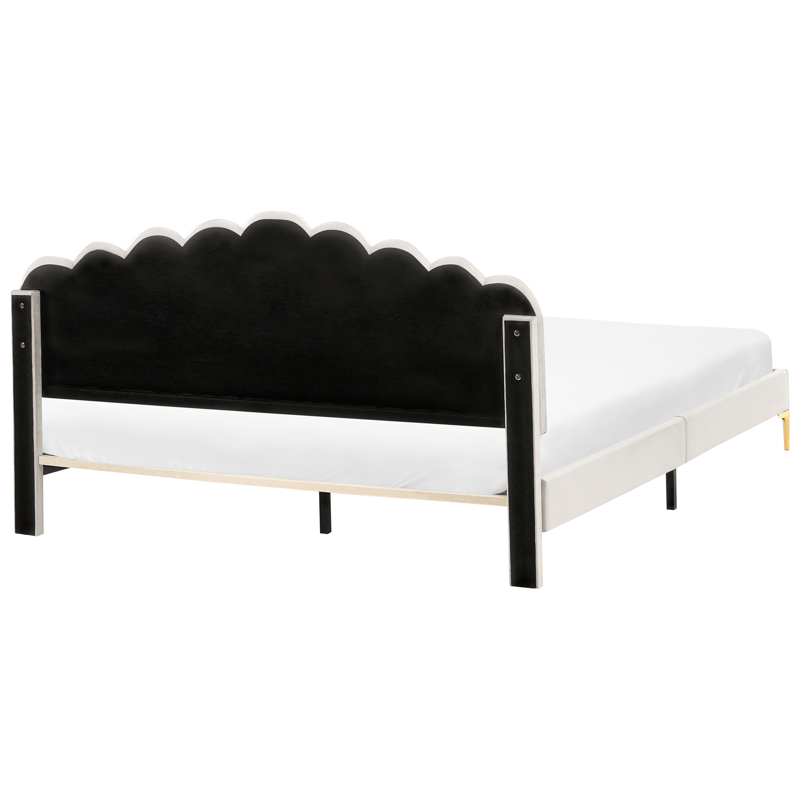 Dobbeltseng Sauvian 180x200 cm - Off-White - Møbler - Senger - Sengeramme & sengestamme