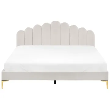 Dobbeltseng Sauvian 180x200 cm - Off-White - Møbler - Senger - Sengeramme & sengestamme