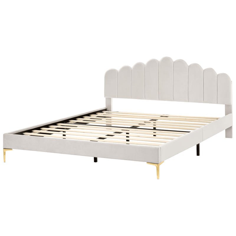 Dobbeltseng Sauvian 180x200 cm - Off-White - Møbler - Senger - Sengeramme & sengestamme