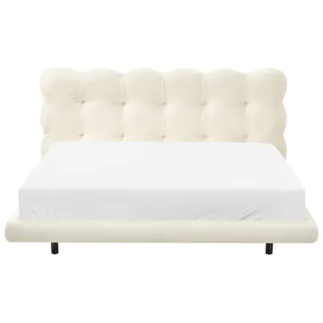 Dobbeltseng Soulisse 160x200 cm - Off-White - Møbler - Senger - Sengeramme & sengestamme