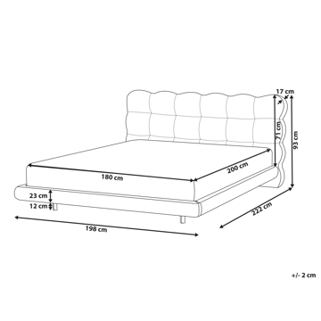 Dobbeltseng Soulisse 180x200 cm - Beige - Møbler - Senger - Sengeramme & sengestamme