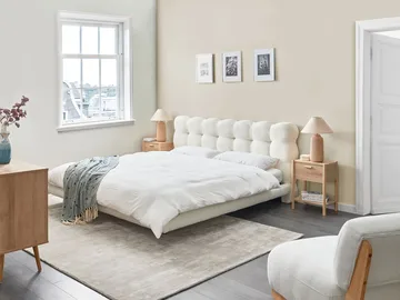 Dobbeltseng Soulisse 180x200 cm - Off-White - Møbler - Senger - Sengeramme & sengestamme