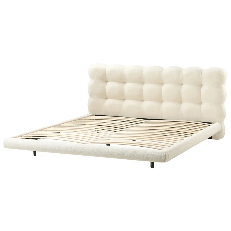 Dobbeltseng Soulisse 180x200 cm - Off-White - Møbler - Senger - Sengeramme & sengestamme