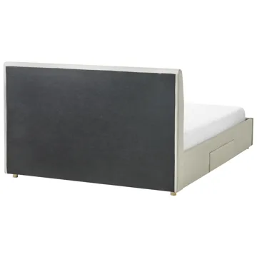 Dobbeltseng Soutrin 160x200 cm - Beige - Møbler - Senger - Senger med oppbevaring