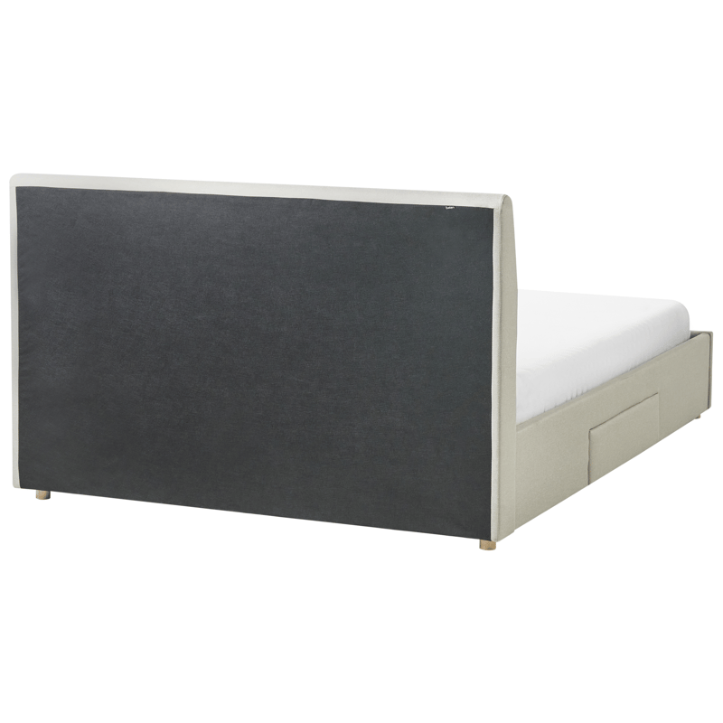Dobbeltseng Soutrin 160x200 cm - Beige - Møbler - Senger - Senger med oppbevaring