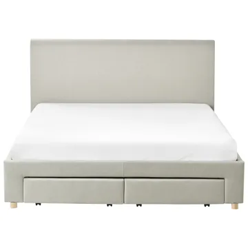 Dobbeltseng Soutrin 160x200 cm - Beige - Møbler - Senger - Senger med oppbevaring