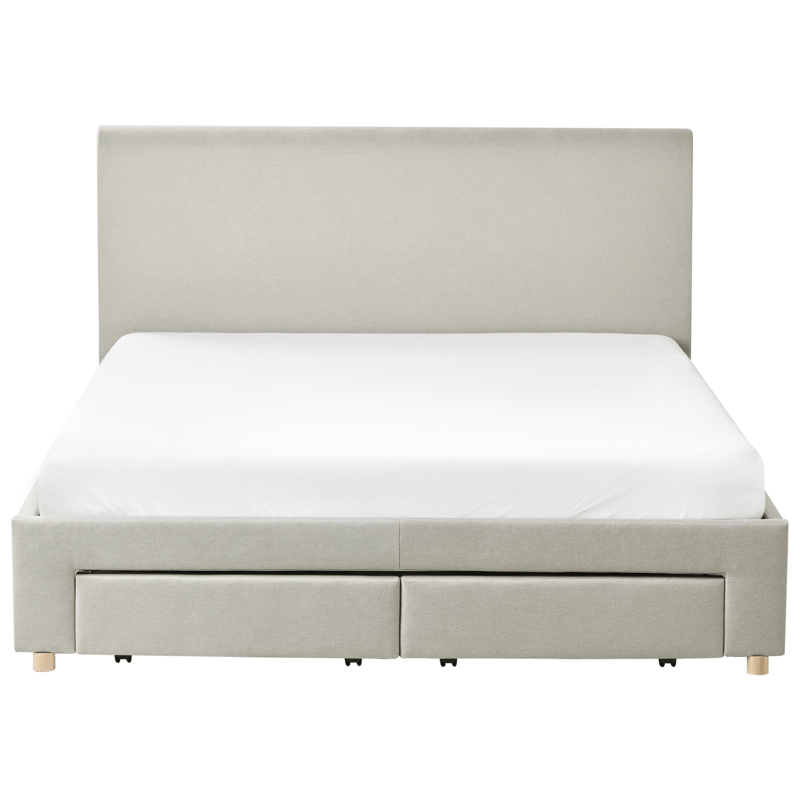Dobbeltseng Soutrin 160x200 cm - Beige - Møbler - Senger - Senger med oppbevaring