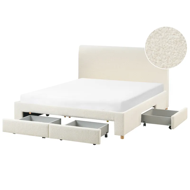 Dobbeltseng Soutrin 160x200 cm, Off-white