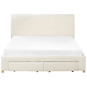 Dobbeltseng Soutrin 160x200 cm - Off-white - Møbler - Senger - Senger med oppbevaring
