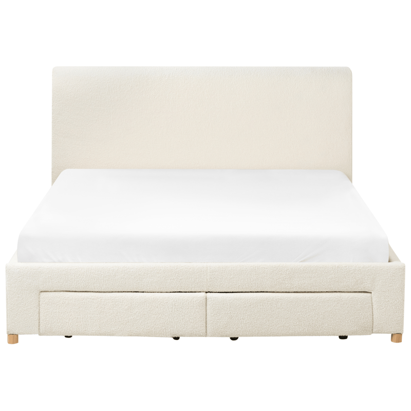 Dobbeltseng Soutrin 160x200 cm - Off-white - Møbler - Senger - Senger med oppbevaring