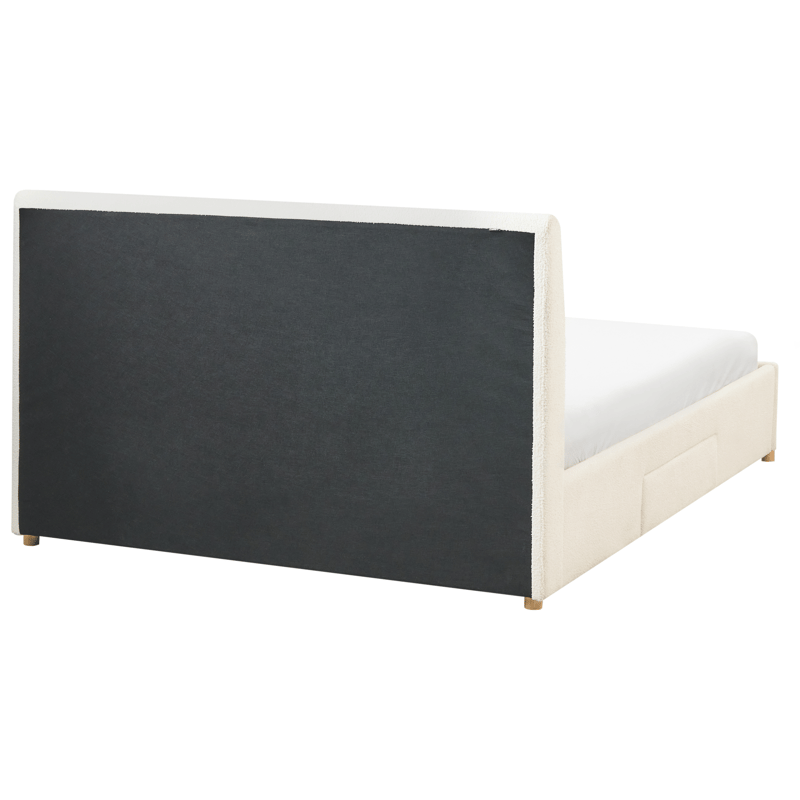 Dobbeltseng Soutrin 160x200 cm - Off-white - Møbler - Senger - Senger med oppbevaring