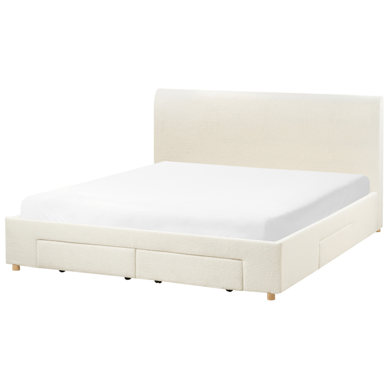 Dobbeltseng Soutrin 180x200 cm - Off-white - Møbler - Senger - Senger med oppbevaring