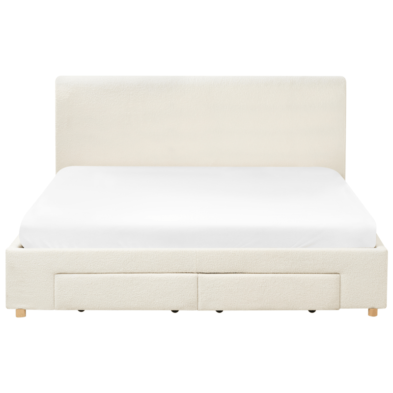Dobbeltseng Soutrin 180x200 cm - Off-white - Møbler - Senger - Senger med oppbevaring
