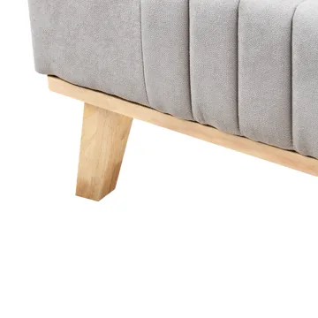 Dobbeltseng Talence 160x200 - Lysegrå - Møbler - Senger - Sengeramme & sengestamme