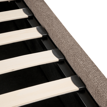 Dobbeltseng Tarascon 180x200 cm - Taupe - Møbler - Senger - Senger med oppbevaring