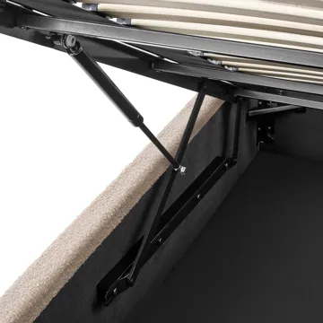 Dobbeltseng Vion 120x200 cm - Beige - Møbler - Senger - Senger med oppbevaring