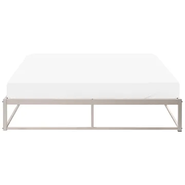 Dobbeltseng Viry 160x200 - Lys beige - Møbler - Senger - Sengeramme & sengestamme