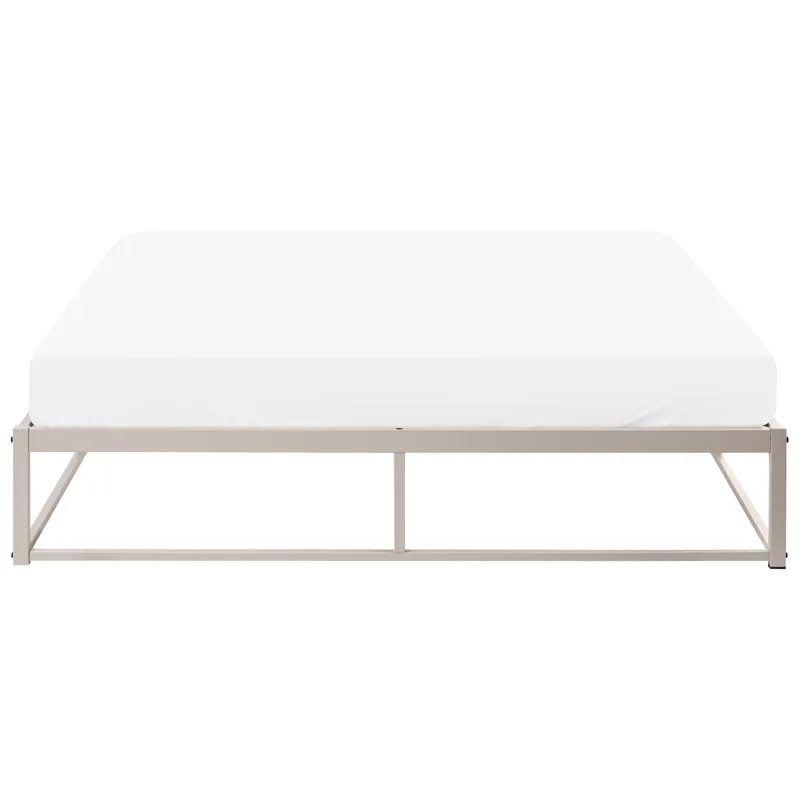 Dobbeltseng Viry 160x200 - Lys beige - Møbler - Senger - Sengeramme & sengestamme
