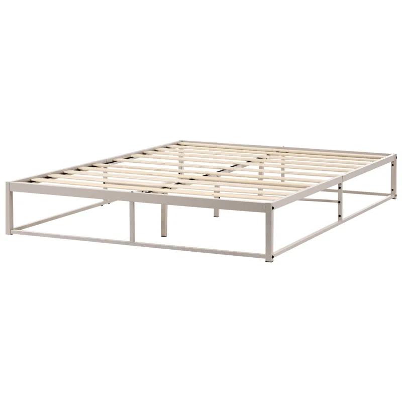 Dobbeltseng Viry 160x200 - Lys beige - Møbler - Senger - Sengeramme & sengestamme