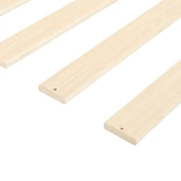 Dobbeltseng Wizernes 140x200 - Lysebrun - Møbler - Senger - Sengeramme & sengestamme