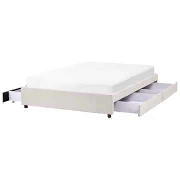 Dobbeltseng Prades 140x200 cm - Lys beige - Møbler - Senger - Senger med oppbevaring
