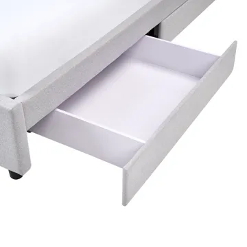 Dobbeltseng Prades 180x200 cm - Lysegrå - Møbler - Senger - Senger med oppbevaring