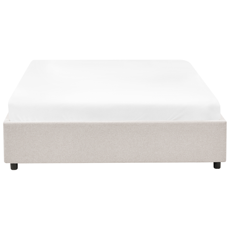 Dobbeltseng Prades 140x200 cm - Lys beige - Møbler - Senger - Senger med oppbevaring