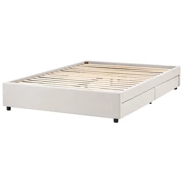 Dobbeltseng Prades 140x200 cm - Lys beige - Møbler - Senger - Senger med oppbevaring