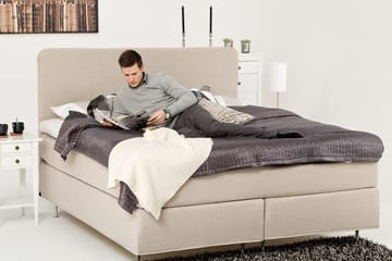 Dolly kontinentalseng 160x200 cm - Beige - Møbler - Senger - Kontinentalsenger