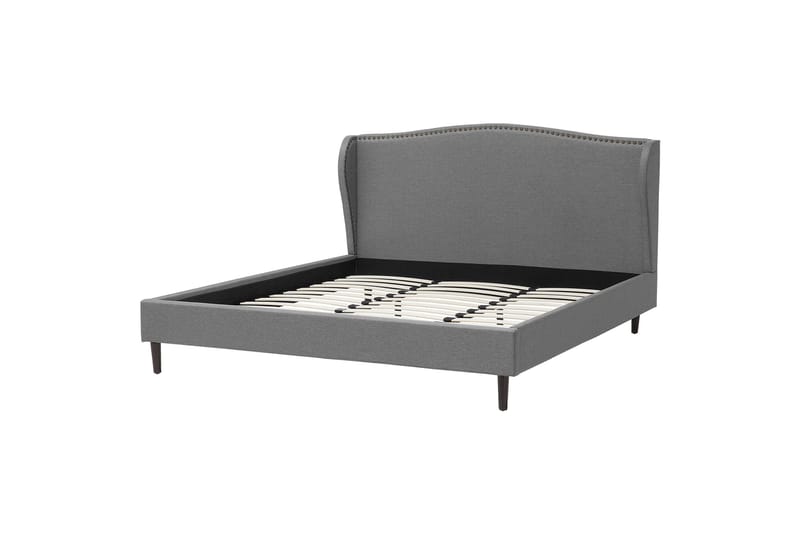 Donario Sengramme 180x200 cm, Grå/Mørkt tre