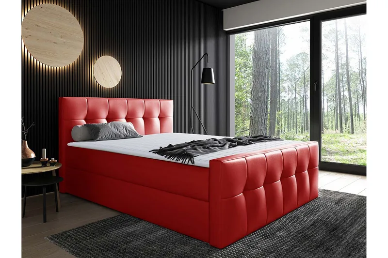Doncaster Sengpakke Kontinentalseng 160x200 cm - Rød - Møbler - Senger - Kontinentalsenger