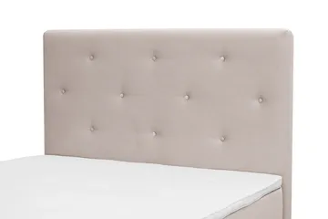 Dream Komplett Sengepakke 120x200 cm Asymmetriske knapper - Beige - Møbler - Senger - Kontinentalsenger