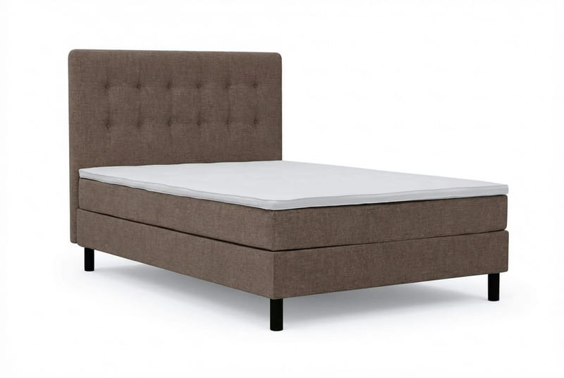 Dream komplett sengepakke 120x200 cm knapper - Brun - Møbler - Senger - Komplett sengepakke