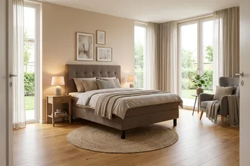 Dream komplett sengepakke 120x200 cm knapper - Brun - Møbler - Senger - Komplett sengepakke
