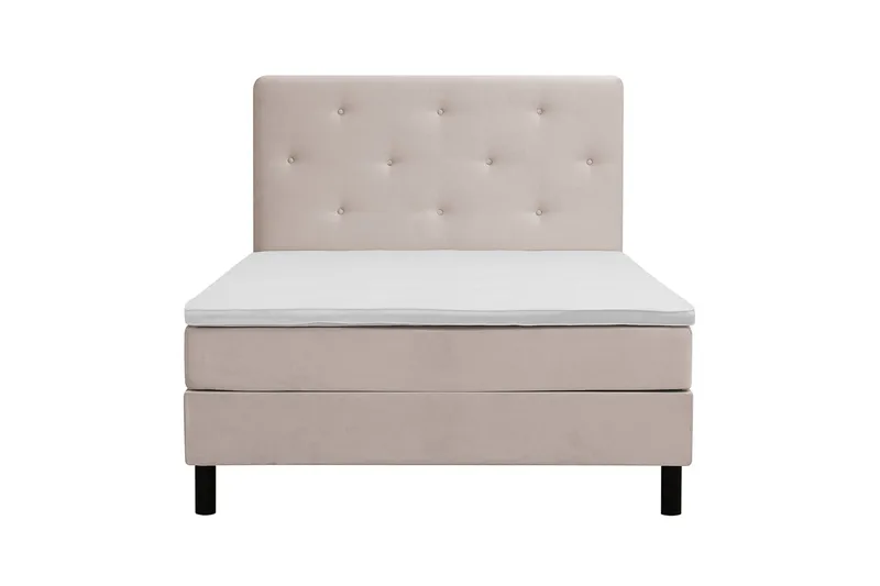 Dream Komplett Sengepakke 140x200 cm Asymmetriske knapper, Beige